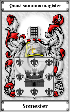 Somester Family Crest Download (JPG)  Book Plated - 150 DPI
