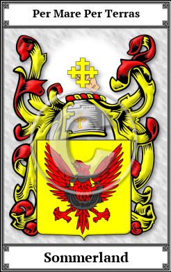 Sommerland Family Crest Download (JPG)  Book Plated - 150 DPI