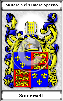 Somersett Family Crest Download (JPG)  Book Plated - 150 DPI