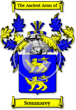 Sommarey Family Crest Download (jpg) Legacy Series - 150 DPI