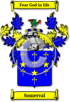 Somerval Family Crest Download (jpg) Legacy Series - 150 DPI
