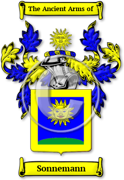 Sonnemann Family Crest Download (jpg) Legacy Series - 150 DPI
