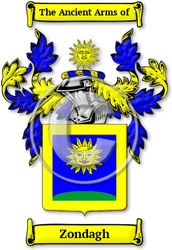 Zondagh Family Crest Download (jpg) Legacy Series - 150 DPI