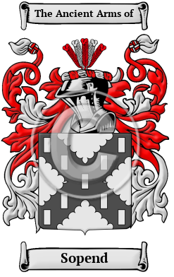 Sopend Family Crest Download (jpg) Heritage Series - 150 DPI