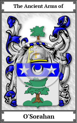O'Sorahan Family Crest Download (JPG)  Book Plated - 150 DPI