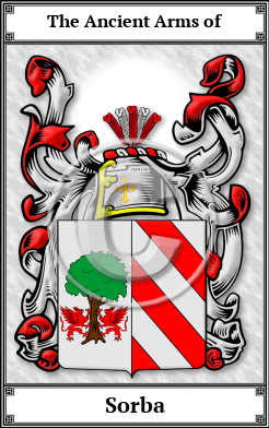 Sorba Family Crest Download (JPG)  Book Plated - 150 DPI