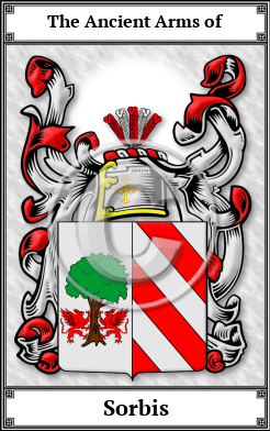 Sorbis Family Crest Download (JPG)  Book Plated - 150 DPI