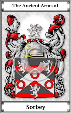 Sorbey Family Crest Download (JPG)  Book Plated - 150 DPI