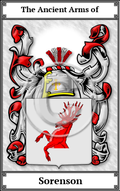 Sorenson Family Crest Download (JPG)  Book Plated - 150 DPI