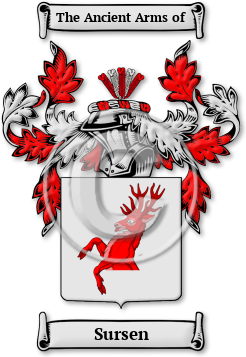 Sursen Family Crest Download (jpg) Legacy Series - 150 DPI