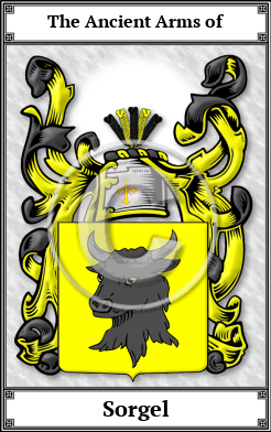 Sorgel Family Crest Download (JPG)  Book Plated - 150 DPI
