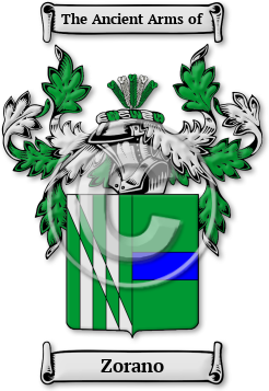 Zorano Family Crest Download (jpg) Legacy Series - 150 DPI
