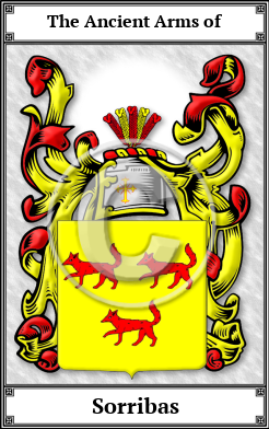 Sorribas Family Crest Download (JPG)  Book Plated - 150 DPI