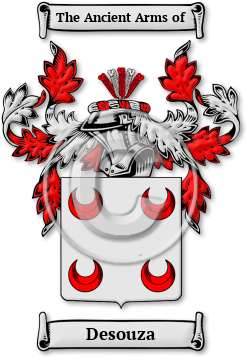 Desouza Family Crest Download (jpg) Legacy Series - 150 DPI