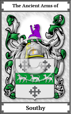 Southy Family Crest Download (JPG)  Book Plated - 150 DPI