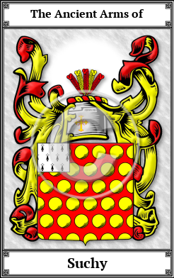 Suchy Family Crest Download (JPG)  Book Plated - 150 DPI