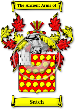 Sutch Family Crest Download (jpg) Legacy Series - 150 DPI