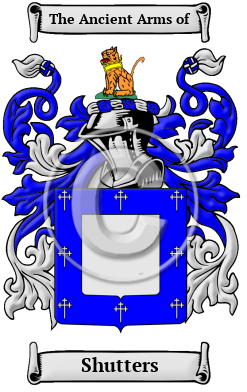 Shutters Family Crest/Coat of Arms