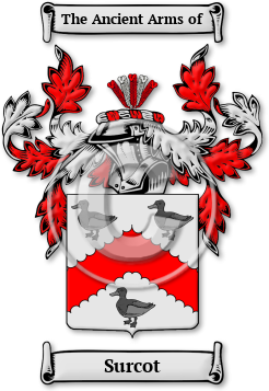 Surcot Family Crest Download (jpg) Legacy Series - 150 DPI