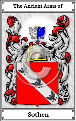 Sothen Family Crest Download (JPG) Book Plated - 600 DPI