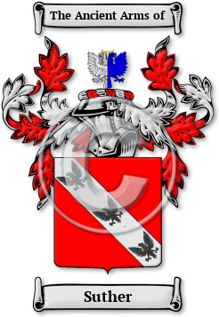 Suther Family Crest Download (JPG) Legacy Series - 600 DPI