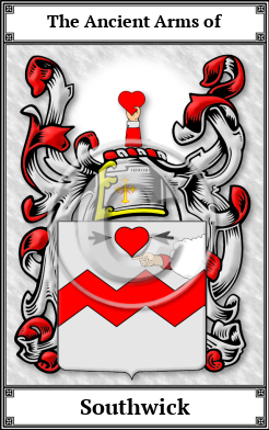 Southwick Family Crest Download (JPG)  Book Plated - 150 DPI