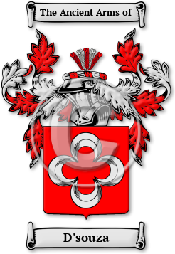 D'souza Family Crest Download (jpg) Legacy Series - 150 DPI