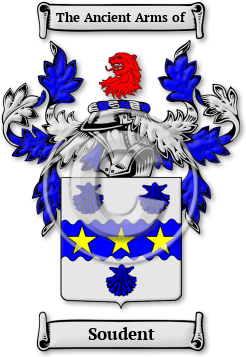 Soudent Family Crest Download (jpg) Legacy Series - 150 DPI