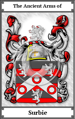 Surbie Family Crest Download (JPG) Book Plated - 600 DPI