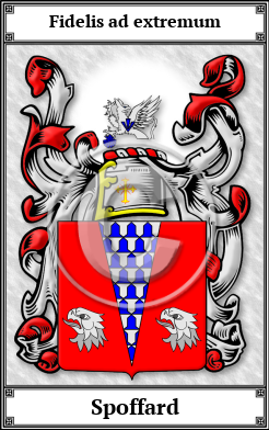 Spoffard Family Crest Download (JPG)  Book Plated - 150 DPI