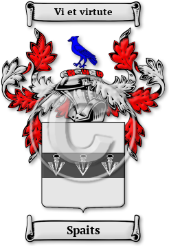 Spaits Family Crest Download (jpg) Legacy Series - 150 DPI