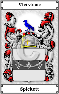 Spickett Family Crest Download (JPG)  Book Plated - 150 DPI