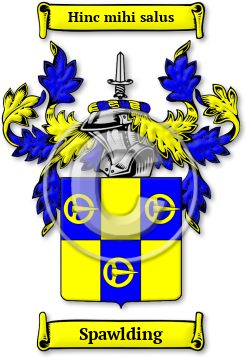 Spawlding Family Crest Download (JPG) Legacy Series - 600 DPI