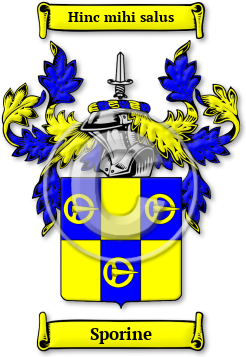 Sporine Family Crest Download (jpg) Legacy Series - 150 DPI