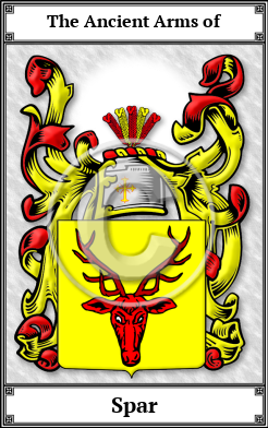 Spar Family Crest Download (JPG) Book Plated - 600 DPI