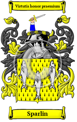 Sparlin Family Crest Download (JPG) Heritage Series - 600 DPI