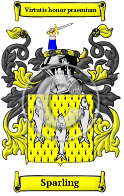Sparling Family Crest Download (JPG) Heritage Series - 600 DPI