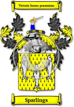 Sparlings Family Crest Download (jpg) Legacy Series - 150 DPI