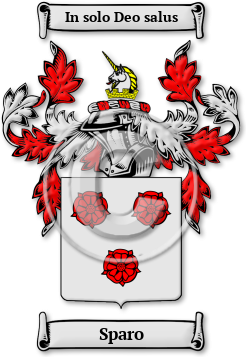 Sparo Family Crest Download (jpg) Legacy Series - 150 DPI