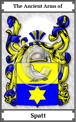 Spatt Family Crest Download (JPG) Book Plated - 600 DPI