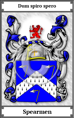 Spearmen Family Crest Download (JPG)  Book Plated - 150 DPI