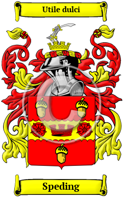 Speding Family Crest/Coat of Arms