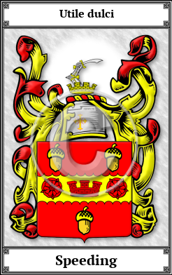 Speeding Family Crest Download (JPG)  Book Plated - 150 DPI