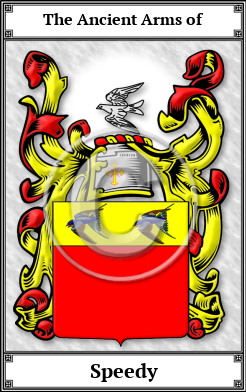 Speedy Family Crest Download (JPG)  Book Plated - 150 DPI