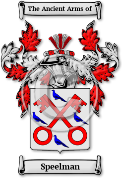 Speelman Family Crest Download (jpg) Legacy Series - 150 DPI