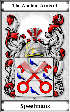 Speelmans Family Crest Download (JPG)  Book Plated - 150 DPI