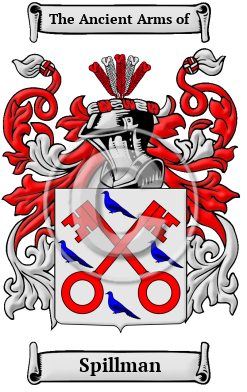 Spillman Family Crest/Coat of Arms