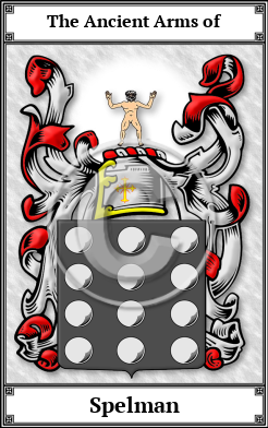 Spelman Family Crest Download (JPG) Book Plated - 600 DPI