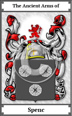 Spenc Family Crest Download (JPG) Book Plated - 600 DPI