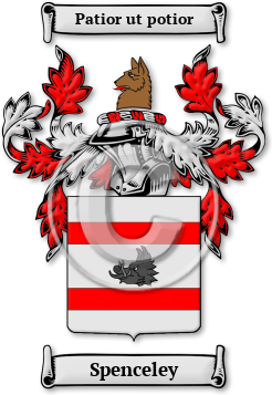 Spenceley Family Crest Download (jpg) Legacy Series - 150 DPI